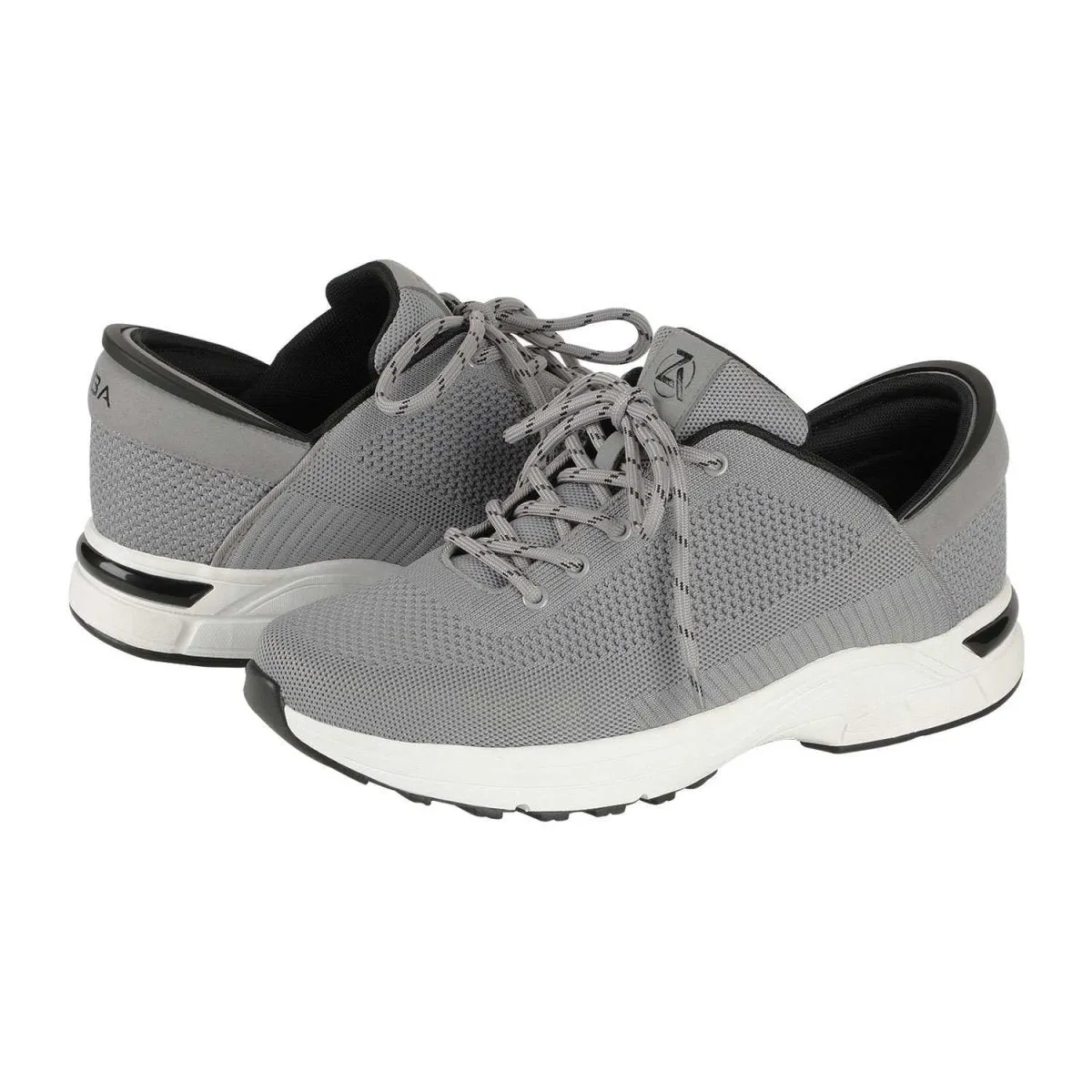 Zeba Herren Steingraues Stoff-Slip-On